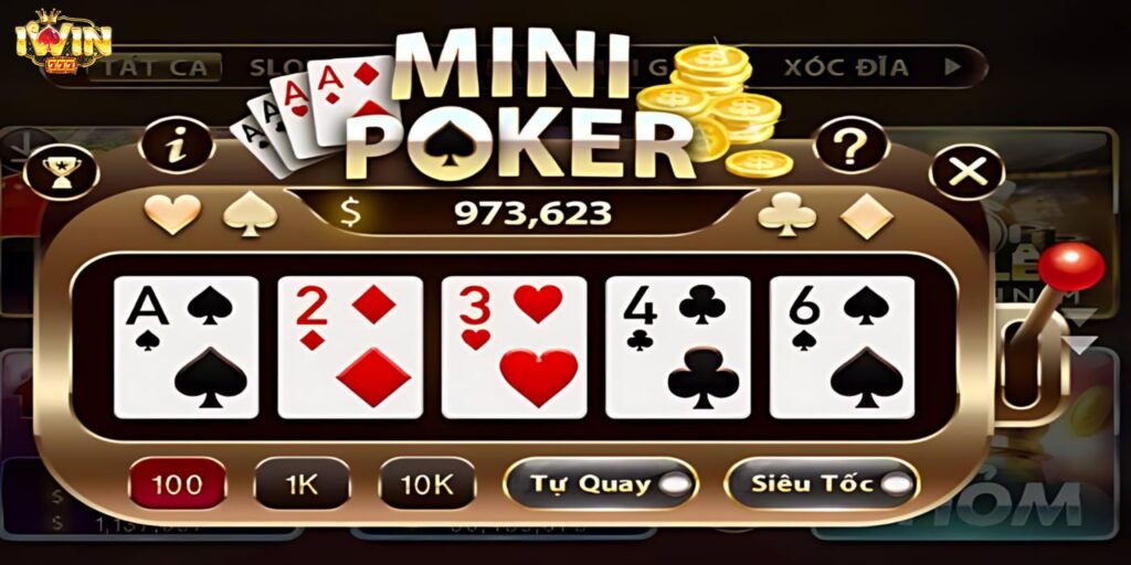 Cách quay mini poker nổ hũ