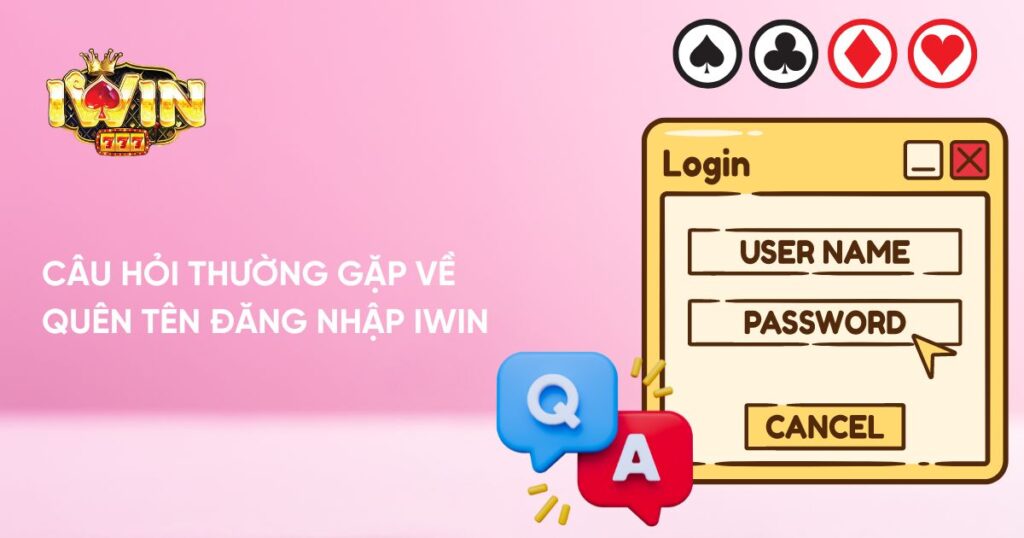 Câu hỏi thường gặp về quên tên đăng nhập iwin